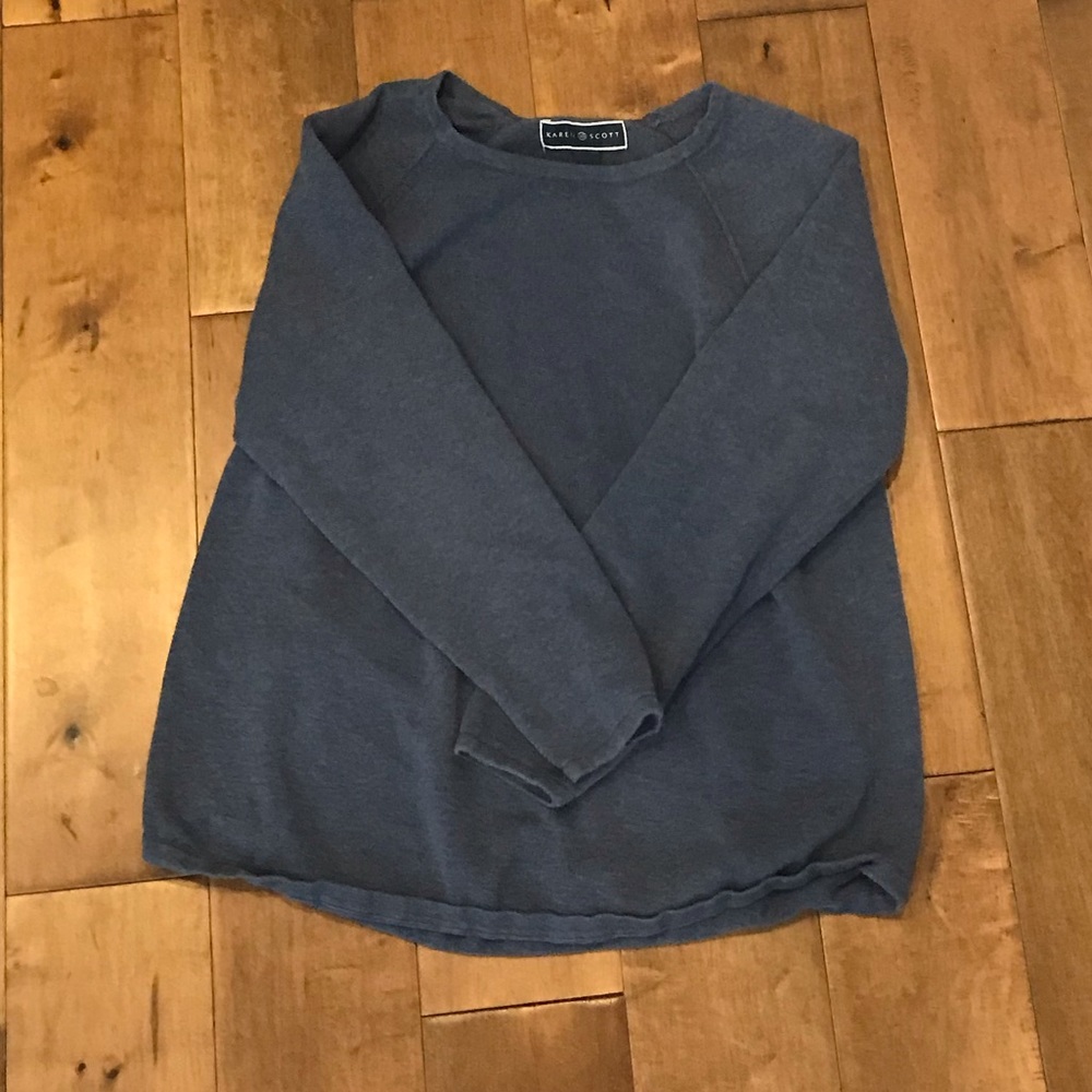 KAREN SCOTT DARK BLUE SWEATER